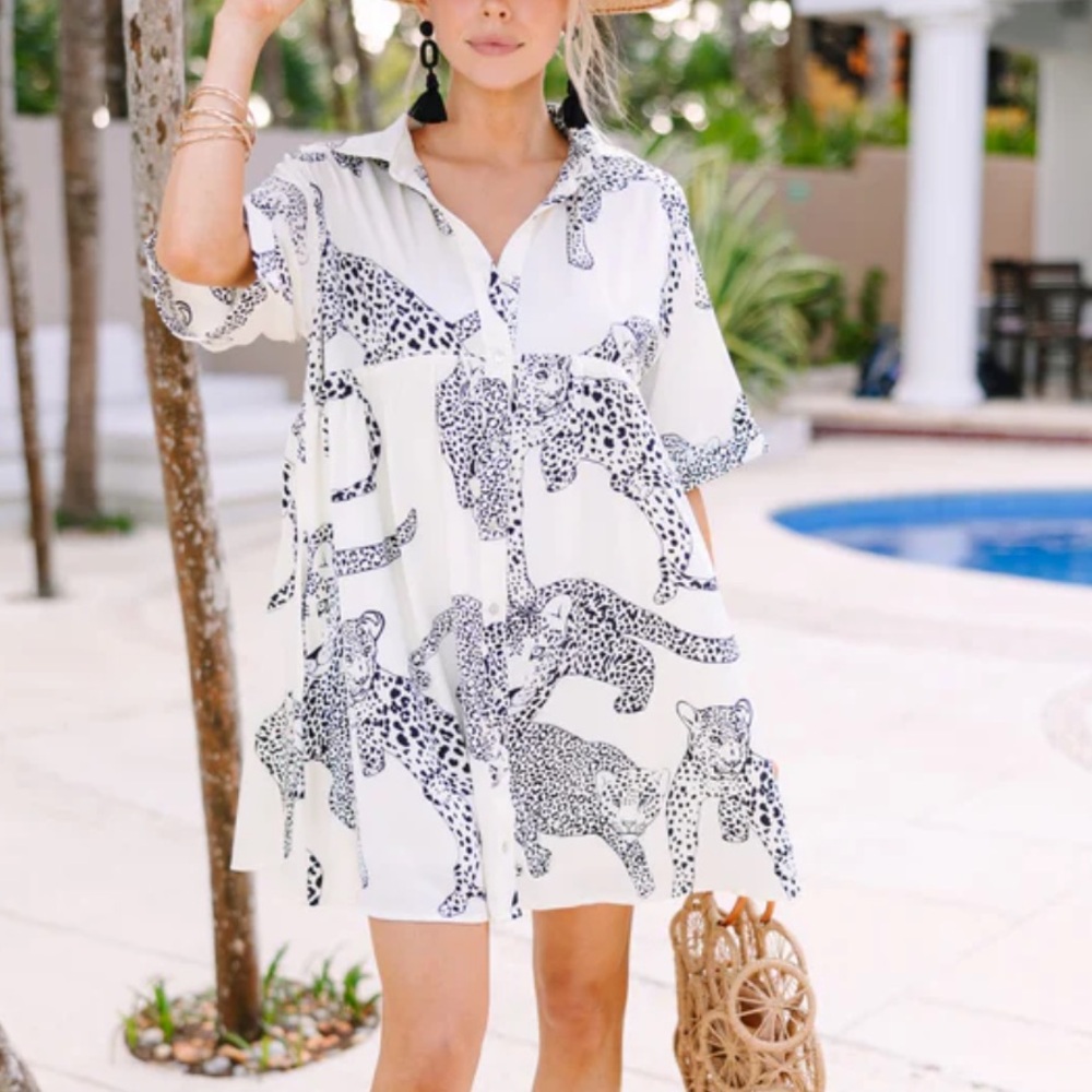 Entro Leopard Print Dress
